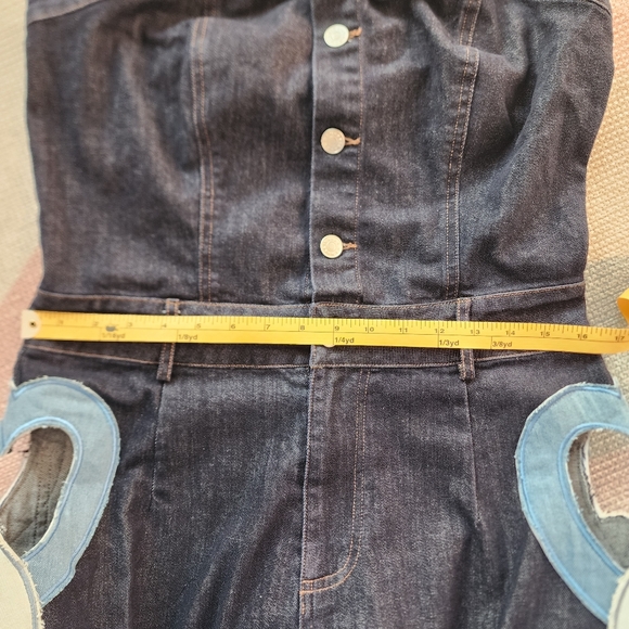 Akira HEART EYES FOR YOU DENIM JUMPSUIT - Picture 14 of 16